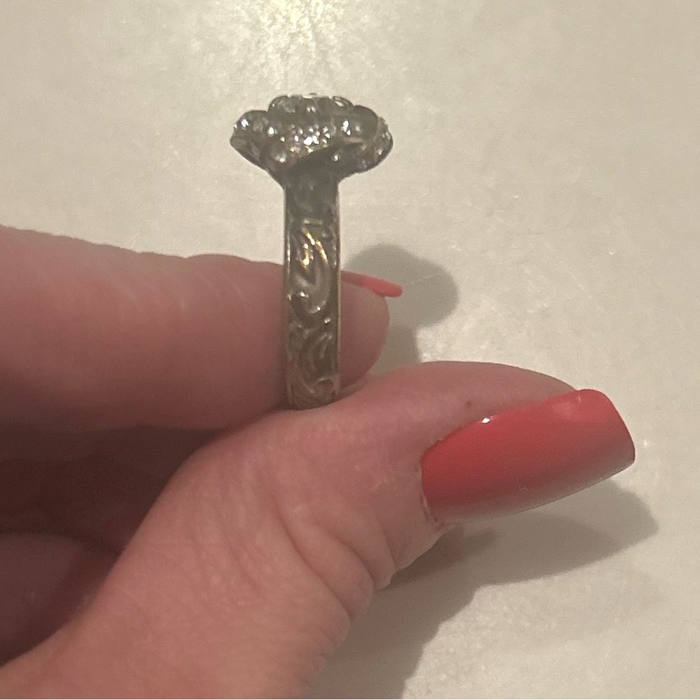 Brighton Silver Ring with Clear Stones